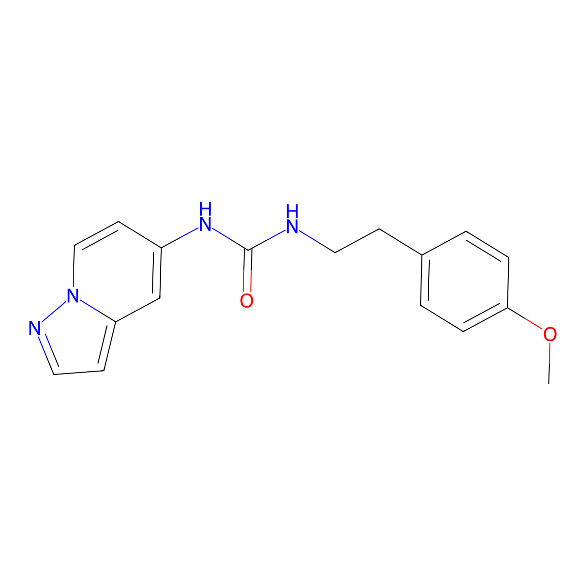 1-(4-Methoxyphenethyl)-3-(pyrazolo[1,5-a]pyridin-5-yl)urea molecular structure, CAS 2034403-49-9