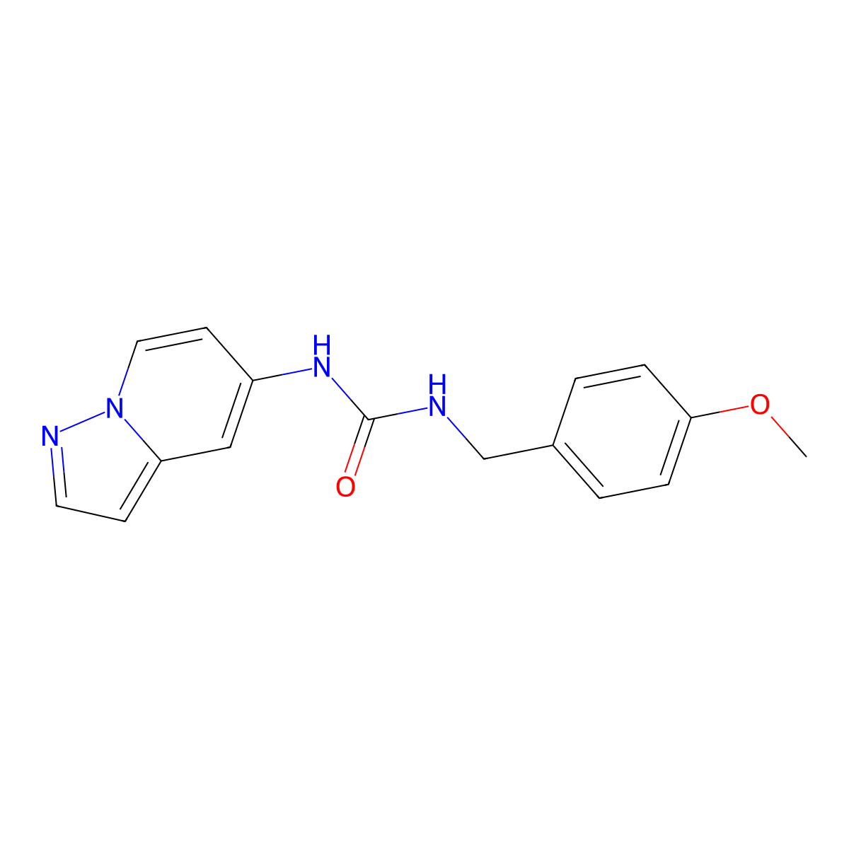 1-(4-Methoxybenzyl)-3-(pyrazolo[1,5-a]pyridin-5-yl)urea molecular structure, CAS 2034403-59-1