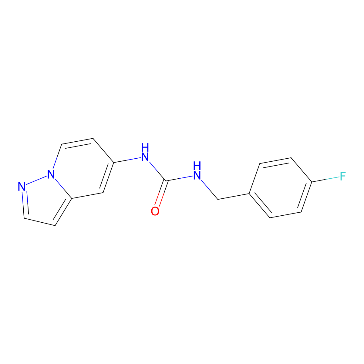 1-(4-Fluorobenzyl)-3-(pyrazolo[1,5-a]pyridin-5-yl)urea molecular structure, CAS 2034403-64-8