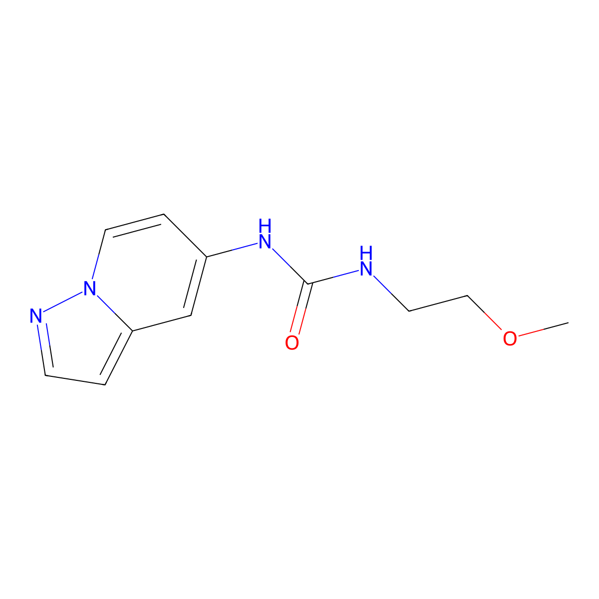 1-(2-Methoxyethyl)-3-(pyrazolo[1,5-a]pyridin-5-yl)urea molecular structure, CAS 2034403-72-8