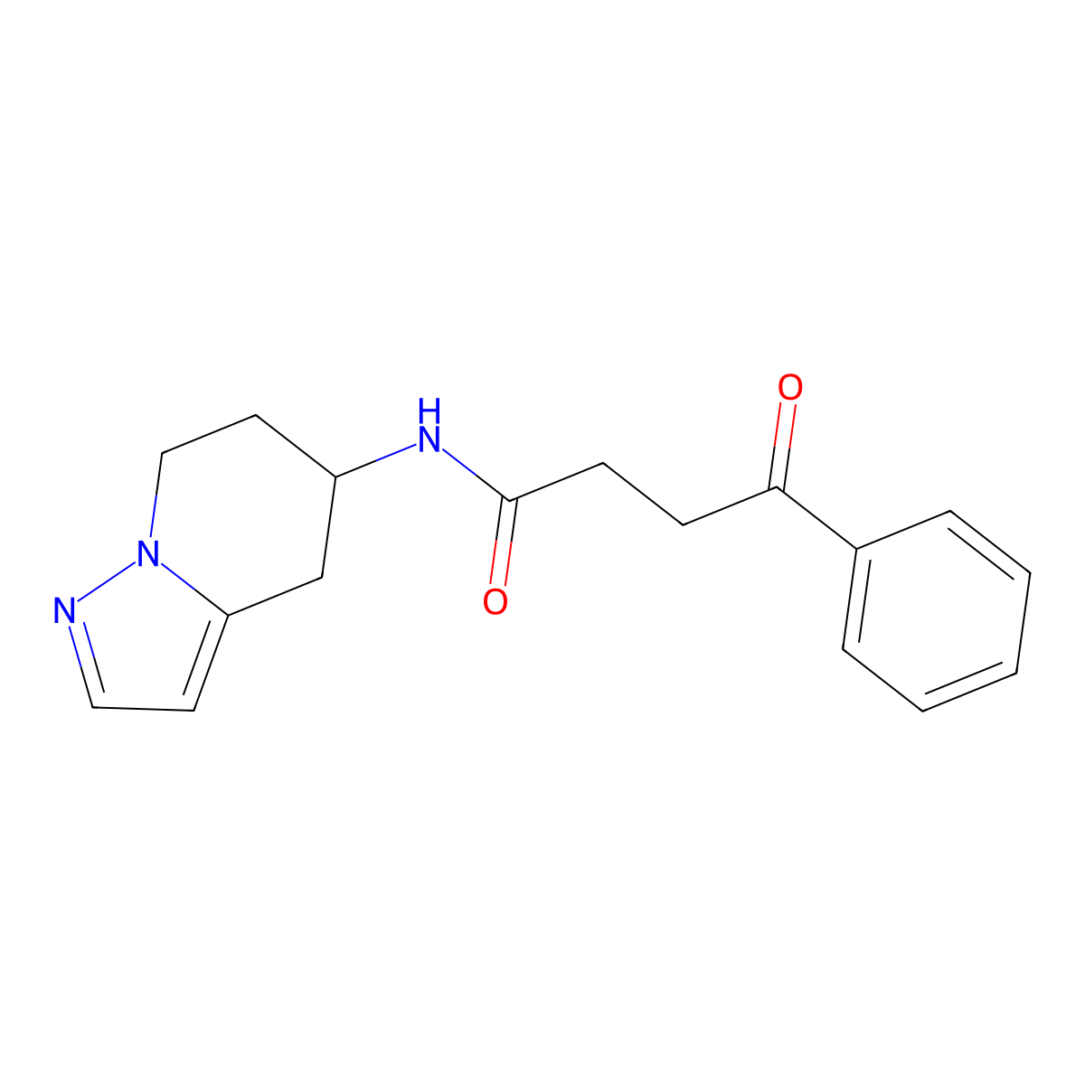 4-oxo-4-phenyl-N-(4,5,6,7-tetrahydropyrazolo[1,5-a]pyridin-5-yl)butanamide molecular structure, CAS 2034404-17-4