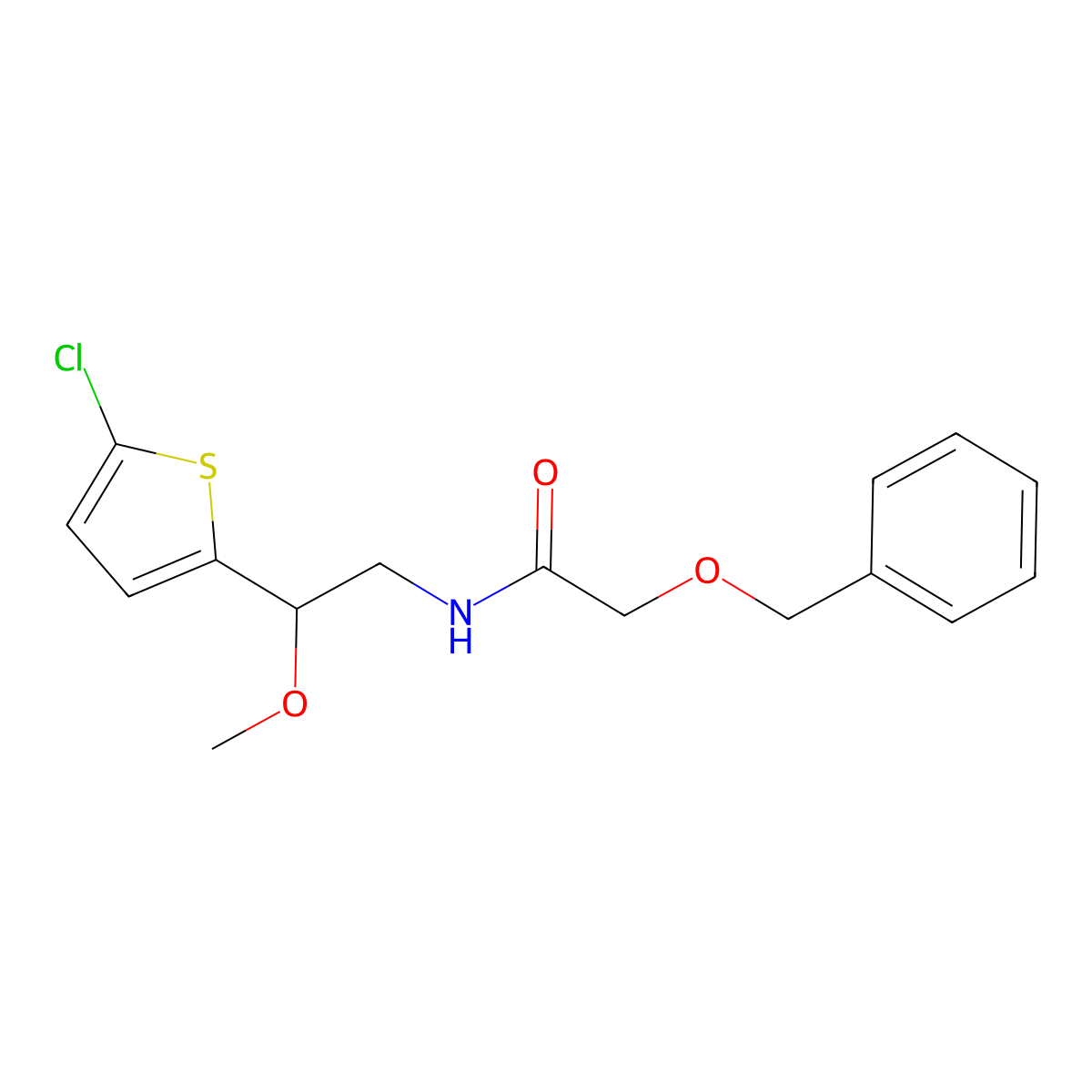 2-(benzyloxy)-N-[2-(5-chlorothiophen-2-yl)-2-methoxyethyl]acetamide molecular structure, CAS 2034404-61-8
