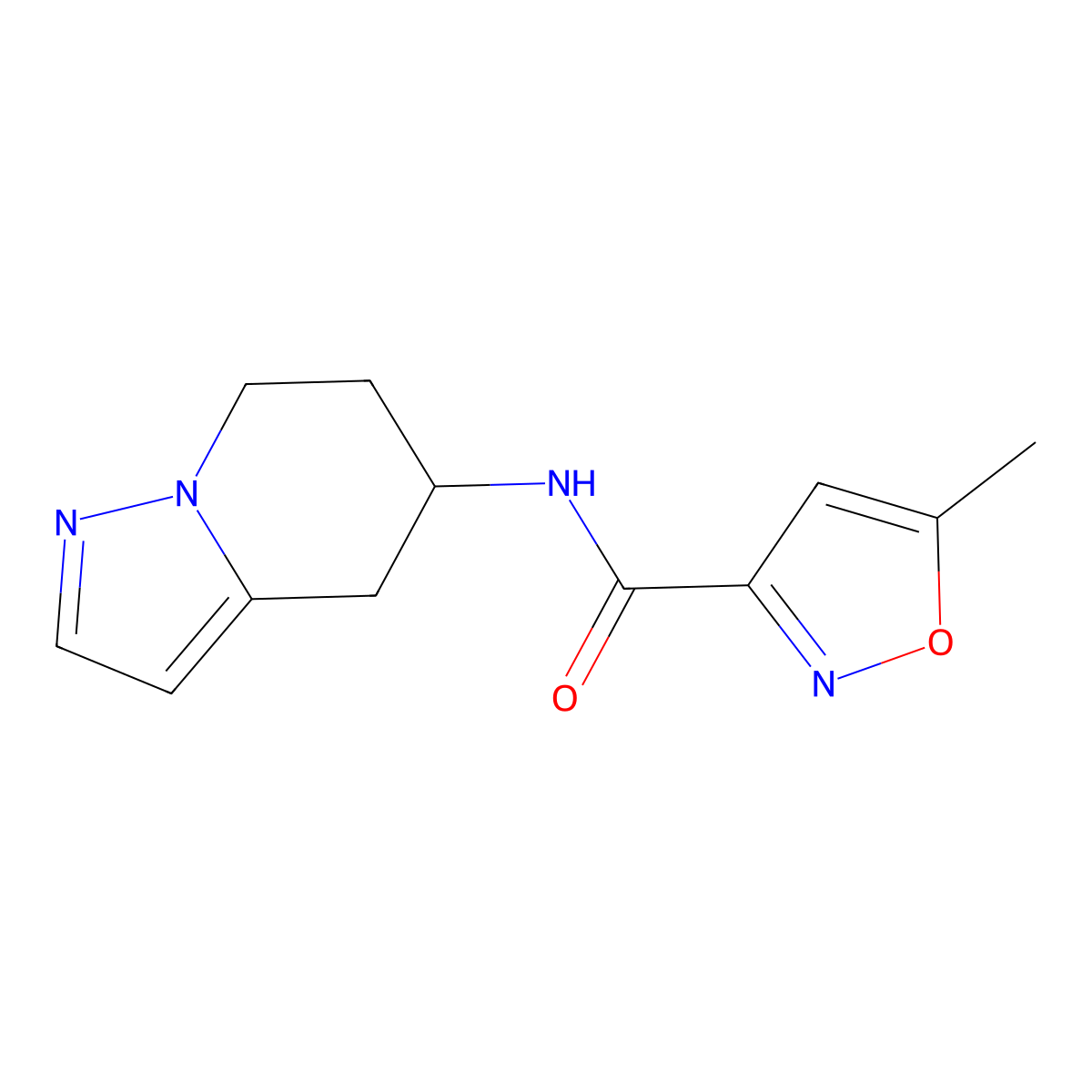 5-methyl-N-(4,5,6,7-tetrahydropyrazolo[1,5-a]pyridin-5-yl)isoxazole-3-carboxamide molecular structure, CAS 2034404-85-6