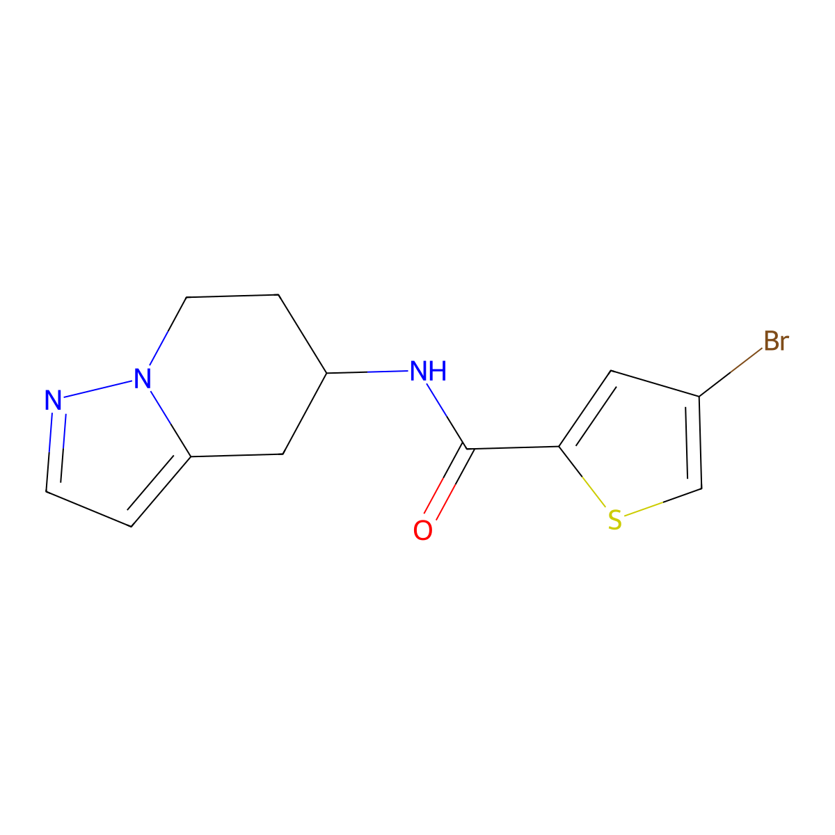 4-bromo-N-(4,5,6,7-tetrahydropyrazolo[1,5-a]pyridin-5-yl)thiophene-2-carboxamide molecular structure, CAS 2034405-41-7