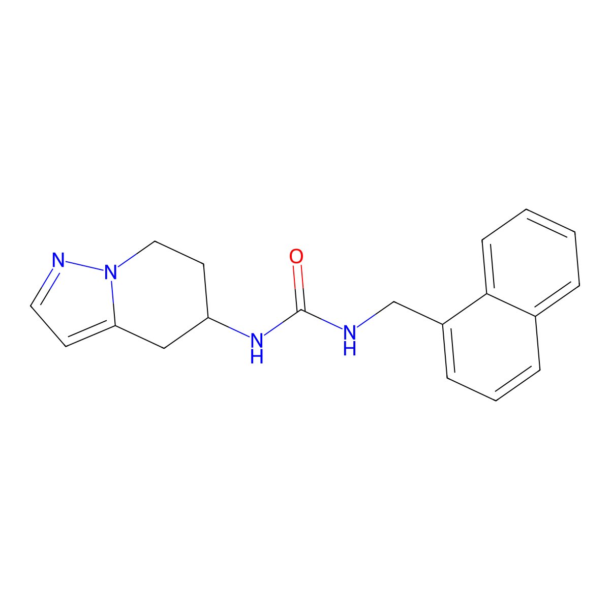1-(Naphthalen-1-ylmethyl)-3-(4,5,6,7-tetrahydropyrazolo[1,5-a]pyridin-5-yl)urea molecular structure, CAS 2034405-52-0