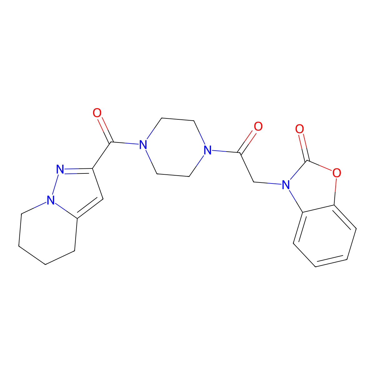 3-(2-oxo-2-(4-(4,5,6,7-tetrahydropyrazolo[1,5-a]pyridine-2-carbonyl)piperazin-1-yl)ethyl)benzo[d]oxazol-2(3H)-one molecular structure, CAS 2034405-71-3