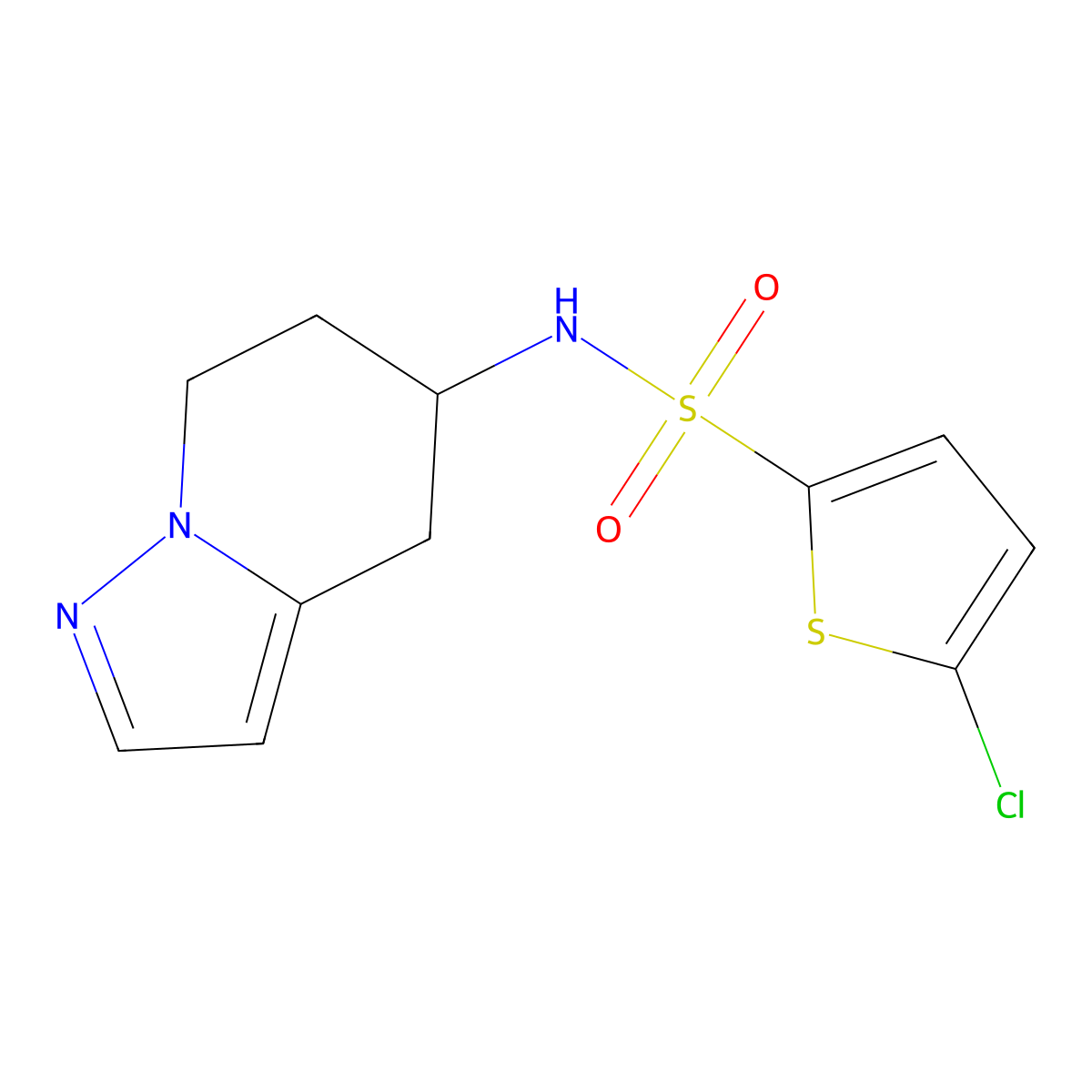 5-chloro-N-(4,5,6,7-tetrahydropyrazolo[1,5-a]pyridin-5-yl)thiophene-2-sulfonamide molecular structure, CAS 2034405-84-8