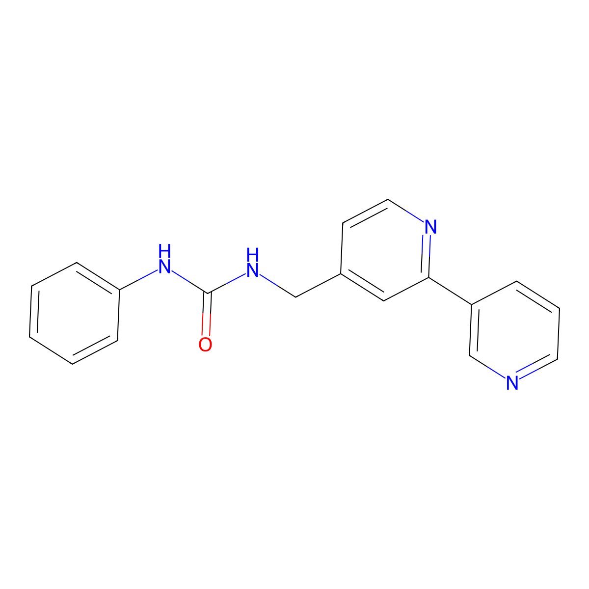 1-([2,3'-Bipyridin]-4-ylmethyl)-3-phenylurea molecular structure, CAS 2034407-34-4