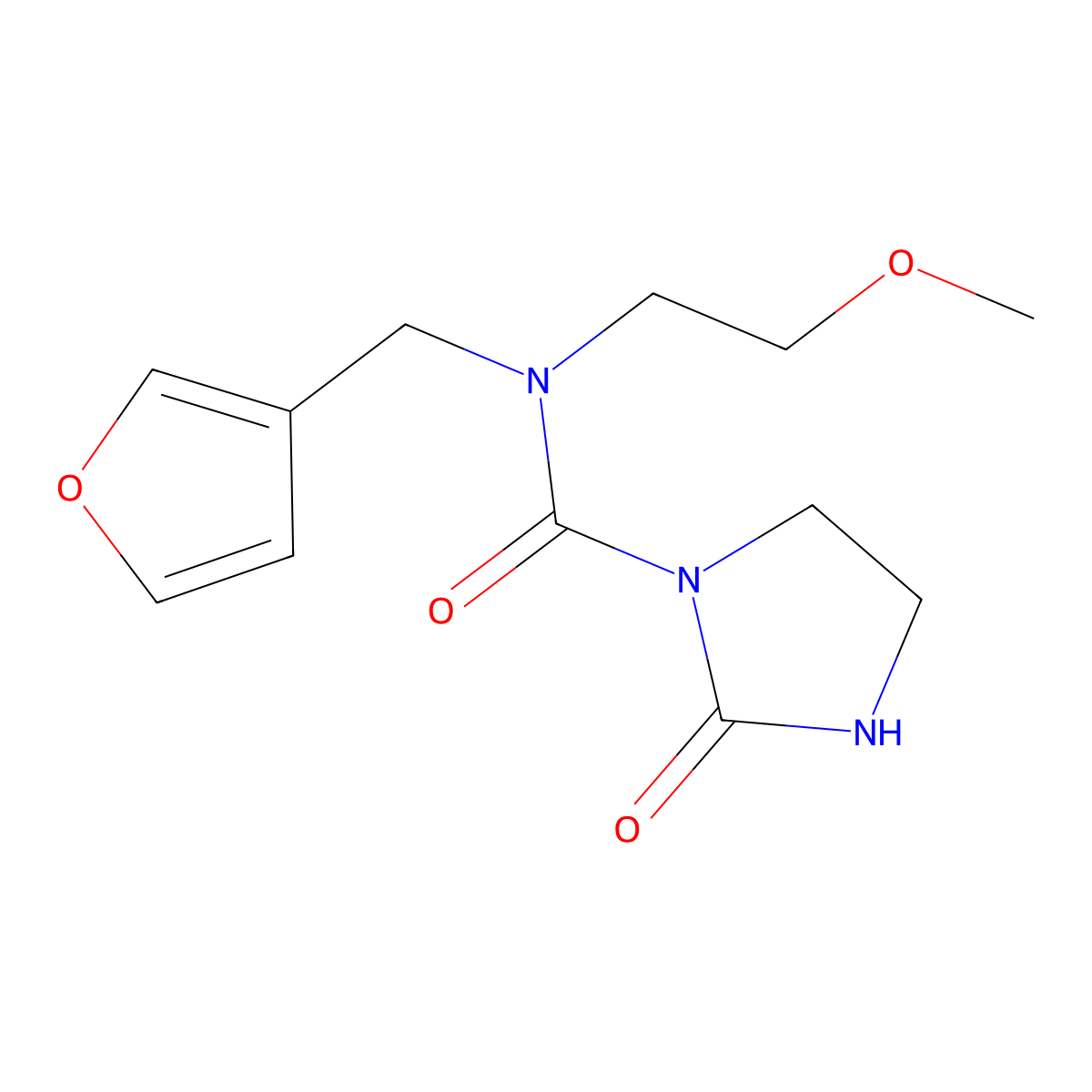 N-(furan-3-ylmethyl)-N-(2-methoxyethyl)-2-oxoimidazolidine-1-carboxamide molecular structure, CAS 2034409-94-2
