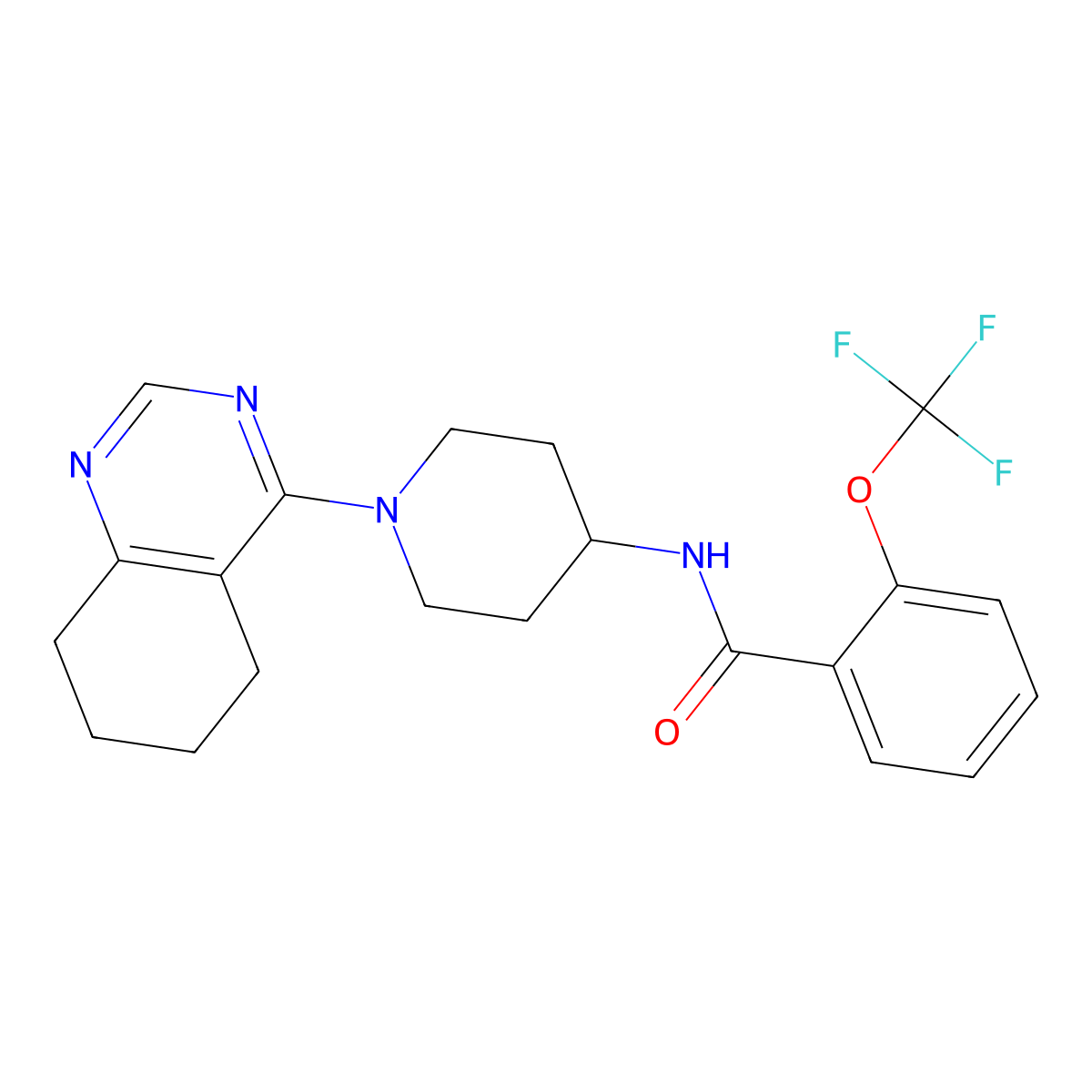 N-[1-(5,6,7,8-tetrahydroquinazolin-4-yl)piperidin-4-yl]-2-(trifluoromethoxy)benzamide molecular structure, CAS 2034410-80-3