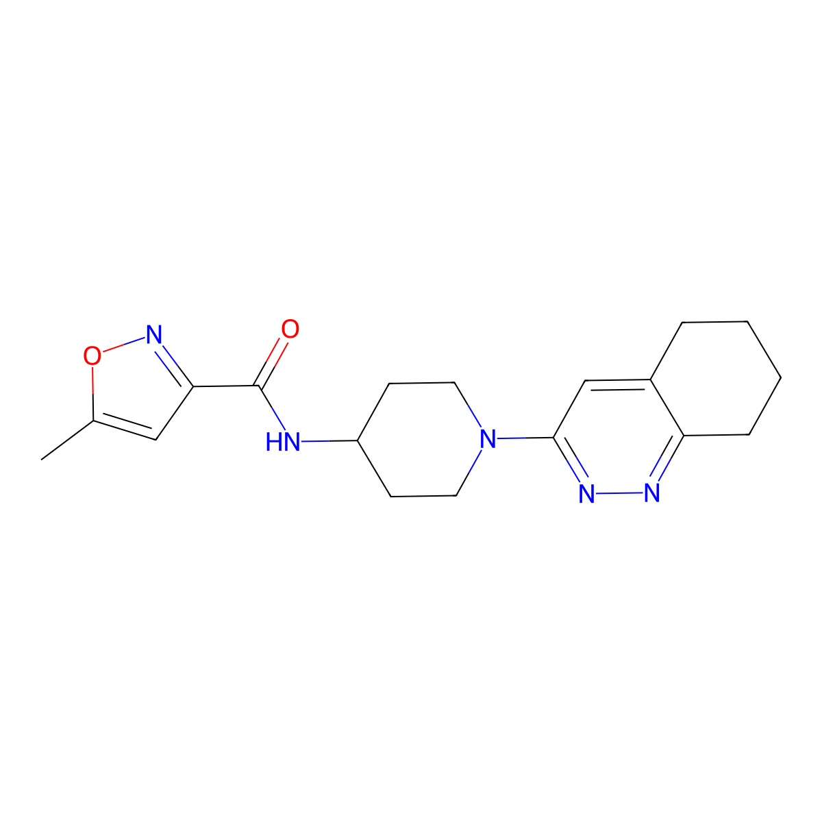5-methyl-N-(1-(5,6,7,8-tetrahydrocinnolin-3-yl)piperidin-4-yl)isoxazole-3-carboxamide molecular structure, CAS 2034410-83-6