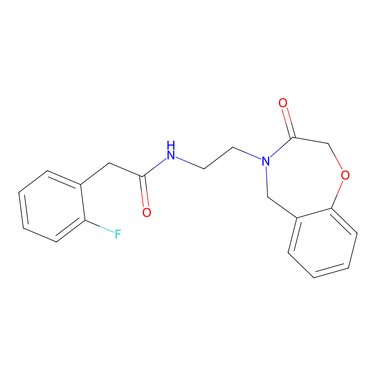 2-(2-fluorophenyl)-N-(2-(3-oxo-2,3-dihydrobenzo[f][1,4]oxazepin-4(5H)-yl)ethyl)acetamide molecular structure, CAS 2034410-95-0