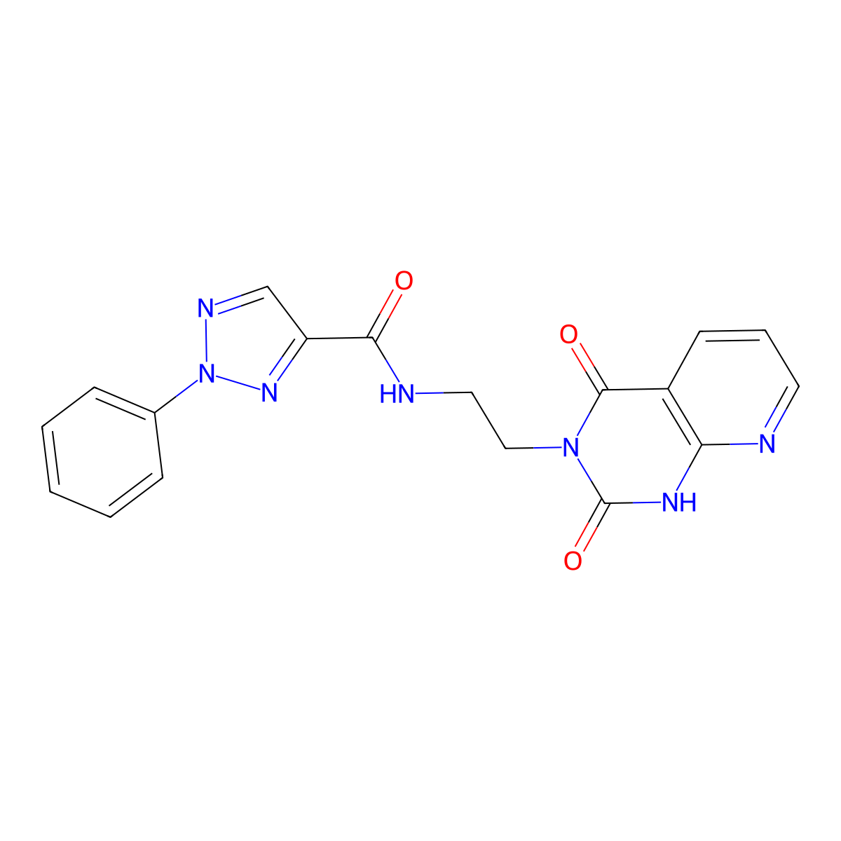 N-(2-(2,4-dioxo-1,2-dihydropyrido[2,3-d]pyrimidin-3(4H)-yl)ethyl)-2-phenyl-2H-1,2,3-triazole-4-carboxamide molecular structure, CAS 2034411-93-1