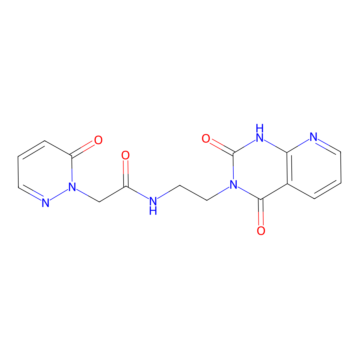 N-(2-(2,4-dioxo-1,2-dihydropyrido[2,3-d]pyrimidin-3(4H)-yl)ethyl)-2-(6-oxopyridazin-1(6H)-yl)acetamide molecular structure, CAS 2034412-46-7