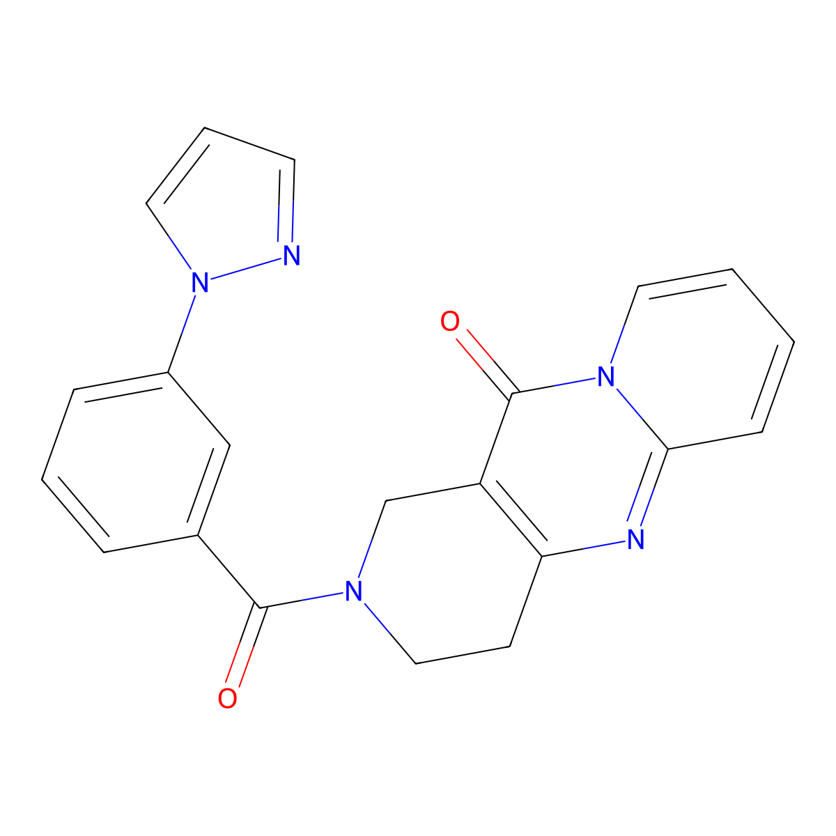 5-[3-(1H-pyrazol-1-yl)benzoyl]-1,5,9-triazatricyclo[8.4.0.0^{3,8}]tetradeca-3(8),9,11,13-tetraen-2-one molecular structure, CAS 2034412-89-8