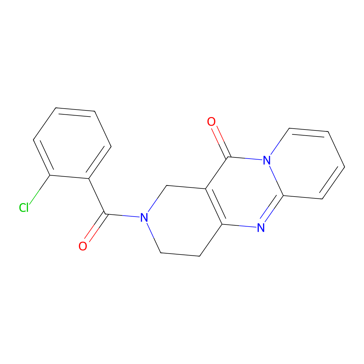 5-(2-Chlorobenzoyl)-1,5,9-triazatricyclo[8.4.0.0^{3,8}]tetradeca-3(8),9,11,13-tetraen-2-one molecular structure, CAS 2034413-03-9