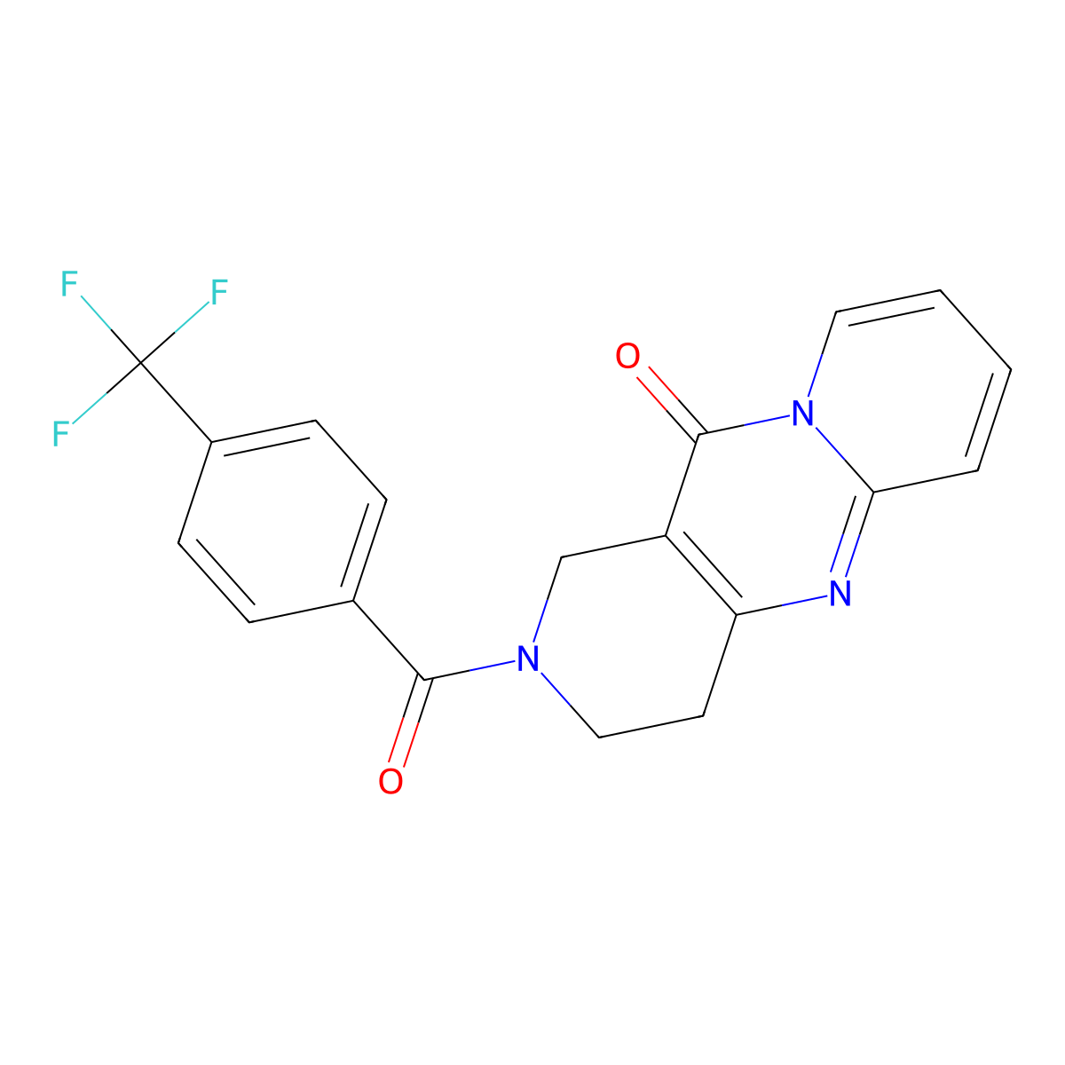 5-[4-(Trifluoromethyl)benzoyl]-1,5,9-triazatricyclo[8.4.0.0^{3,8}]tetradeca-3(8),9,11,13-tetraen-2-one molecular structure, CAS 2034413-14-2