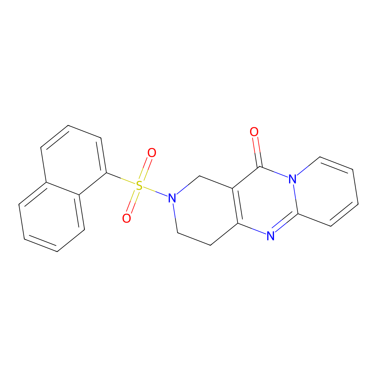 5-(Naphthalene-1-sulfonyl)-1,5,9-triazatricyclo[8.4.0.0^{3,8}]tetradeca-3(8),9,11,13-tetraen-2-one molecular structure, CAS 2034413-44-8
