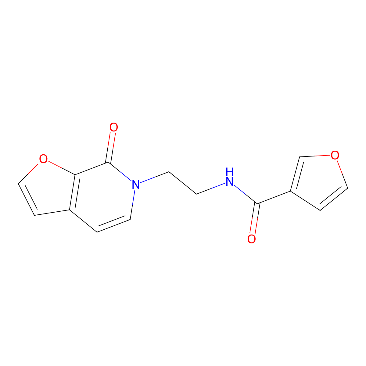 N-(2-(7-oxofuro[2,3-c]pyridin-6(7H)-yl)ethyl)furan-3-carboxamide molecular structure, CAS 2034414-33-8