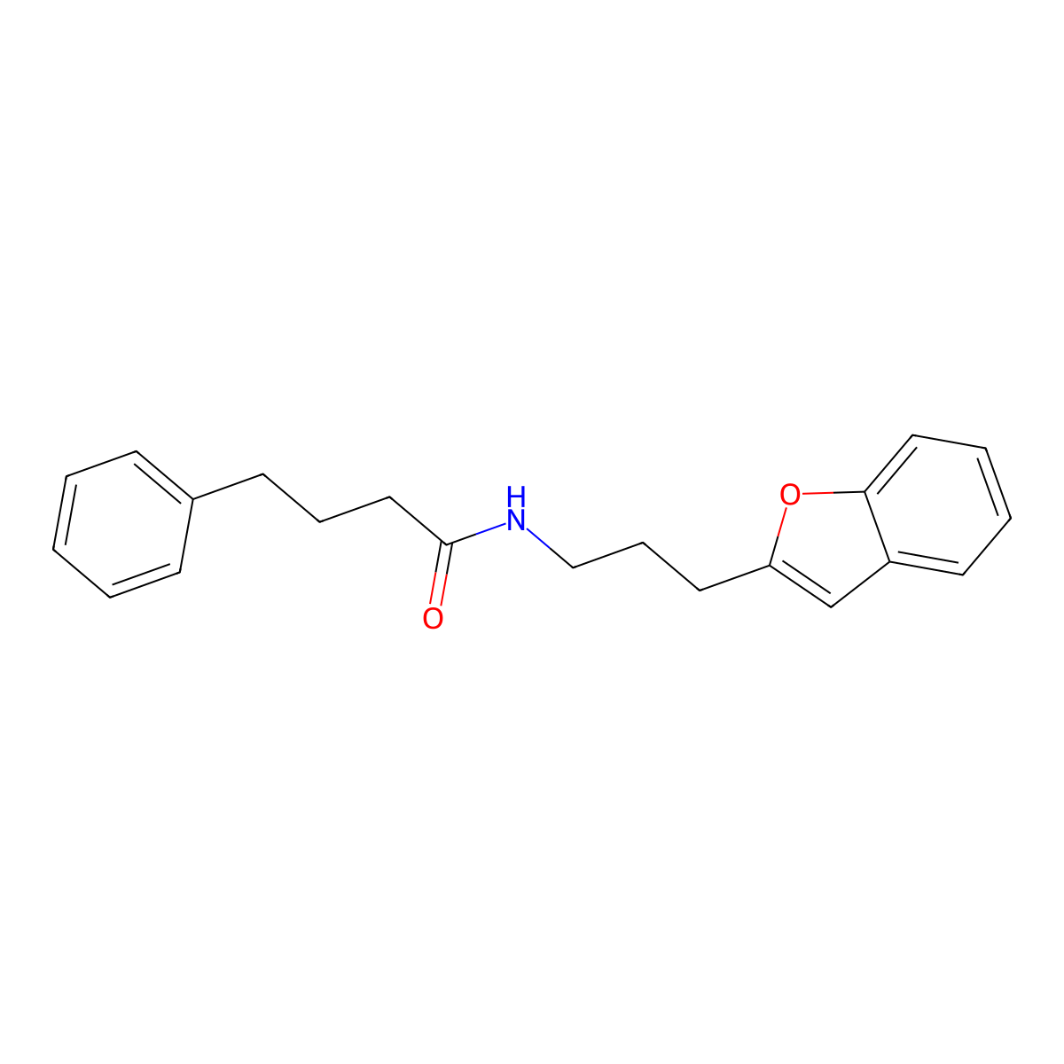 N-(3-(benzofuran-2-yl)propyl)-4-phenylbutanamide molecular structure, CAS 2034414-98-5