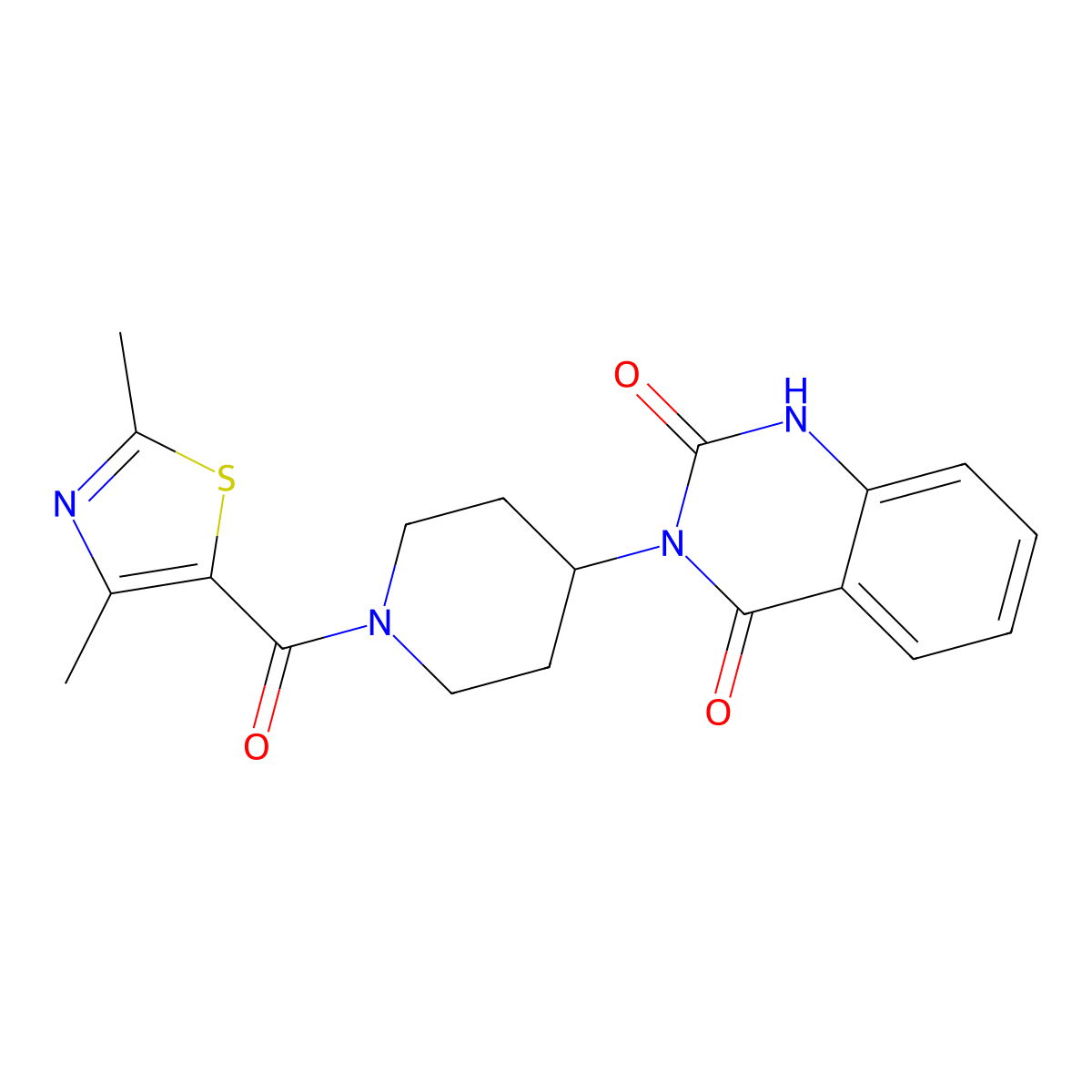 3-(1-(2,4-dimethylthiazole-5-carbonyl)piperidin-4-yl)quinazoline-2,4(1H,3H)-dione molecular structure, CAS 2034415-07-9