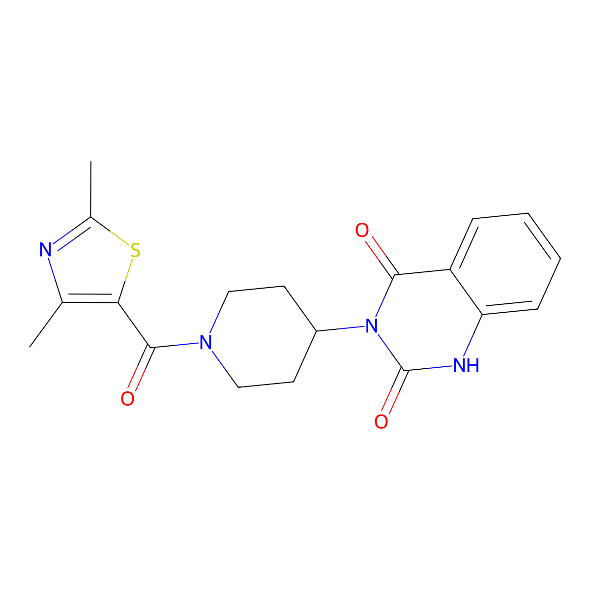 3-(1-(2,4-dimethylthiazole-5-carbonyl)piperidin-4-yl)quinazoline-2,4(1H,3H)-dione molecular structure, CAS 2034415-07-9