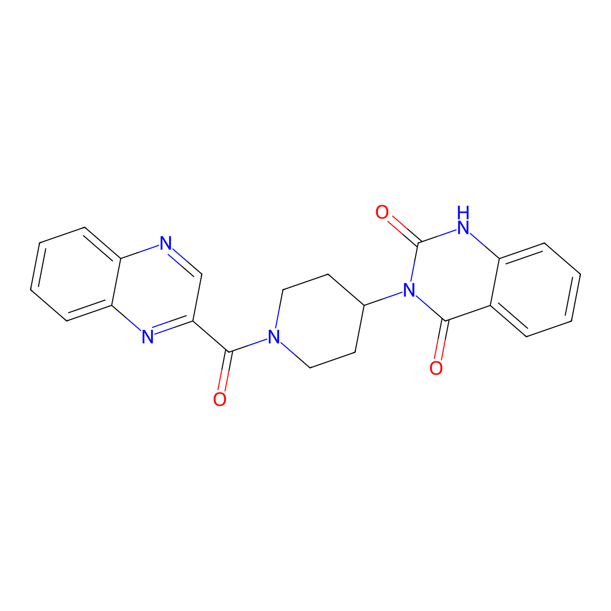 3-(1-(quinoxaline-2-carbonyl)piperidin-4-yl)quinazoline-2,4(1H,3H)-dione molecular structure, CAS 2034415-25-1