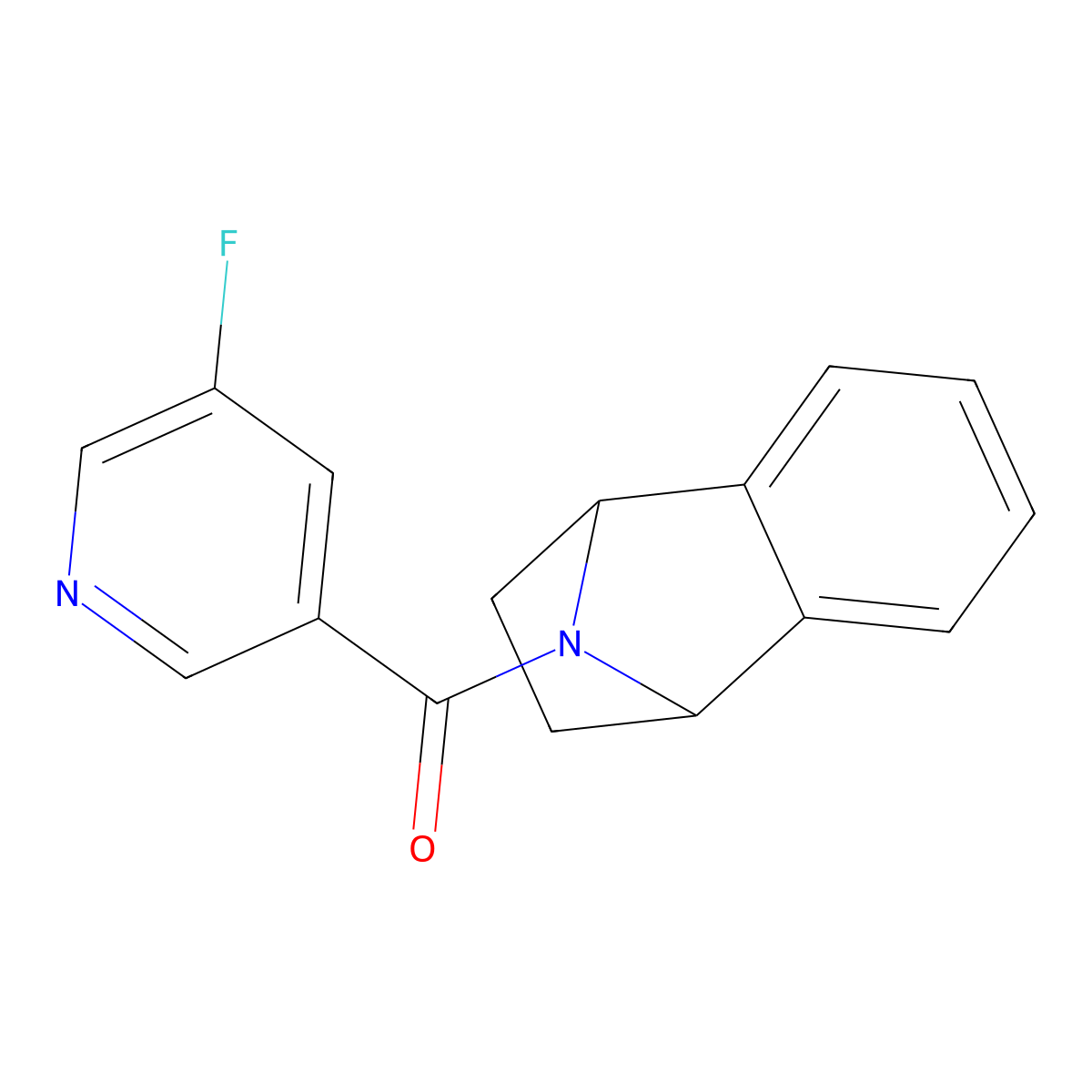 (5-Fluoropyridin-3-yl)(1,2,3,4-tetrahydro-1,4-epiminonaphthalen-9-yl)methanone molecular structure, CAS 2034415-98-8
