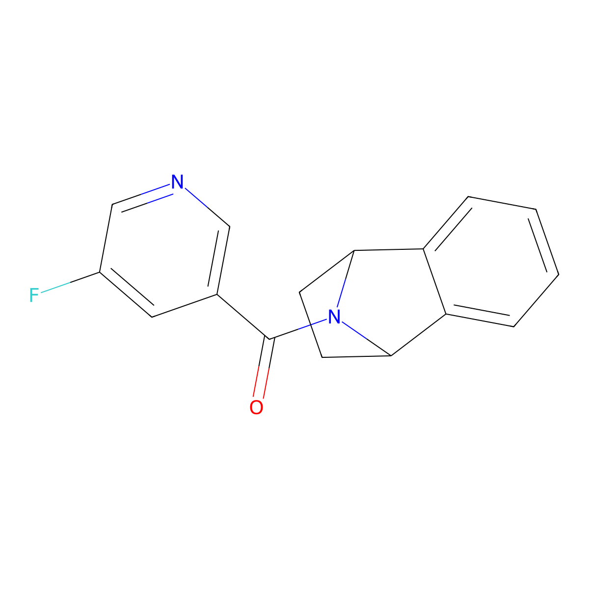 (5-Fluoropyridin-3-yl)(1,2,3,4-tetrahydro-1,4-epiminonaphthalen-9-yl)methanone molecular structure, CAS 2034415-98-8