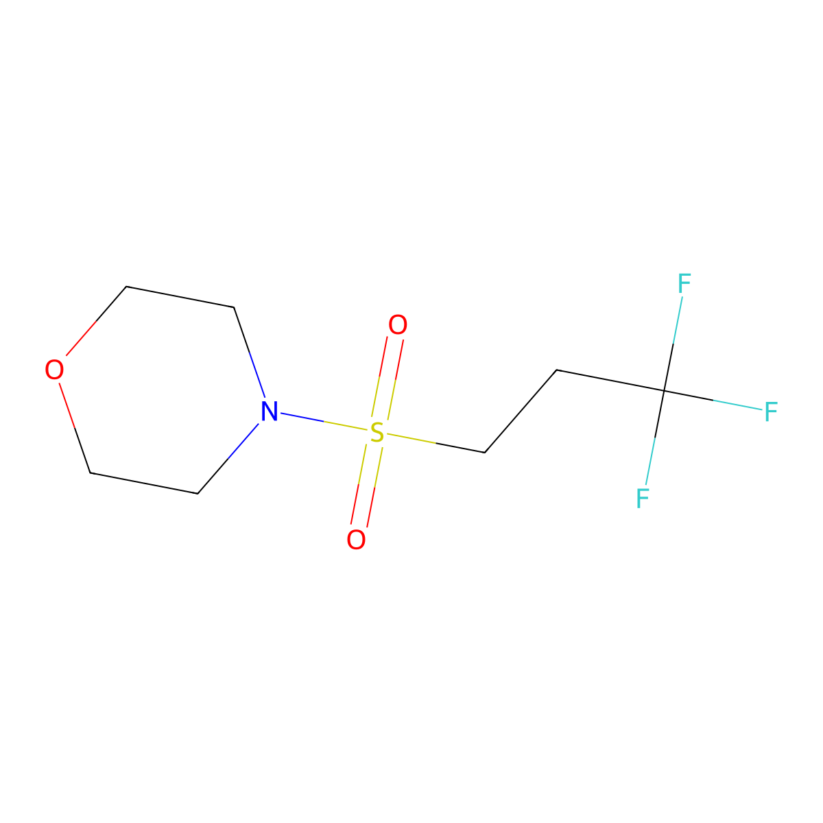 4-(3,3,3-Trifluoropropanesulfonyl)morpholine molecular structure, CAS 2034416-03-8