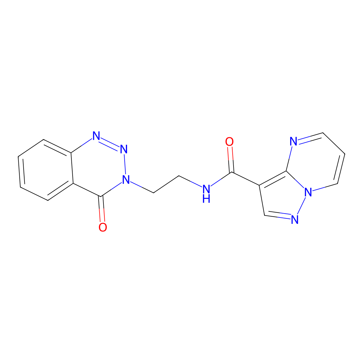 N-(2-(4-oxobenzo[d][1,2,3]triazin-3(4H)-yl)ethyl)pyrazolo[1,5-a]pyrimidine-3-carboxamide molecular structure, CAS 2034416-04-9