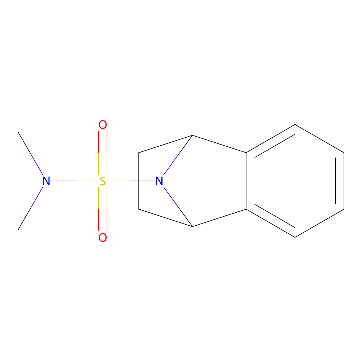 N,N-dimethyl-1,2,3,4-tetrahydro-1,4-epiminonaphthalene-9-sulfonamide molecular structure, CAS 2034416-07-2