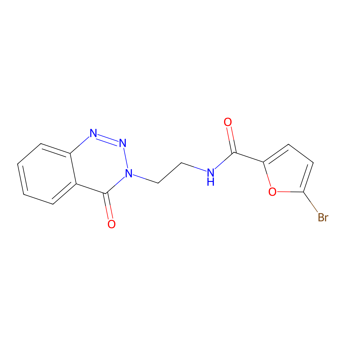 5-bromo-N-(2-(4-oxobenzo[d][1,2,3]triazin-3(4H)-yl)ethyl)furan-2-carboxamide molecular structure, CAS 2034416-09-4