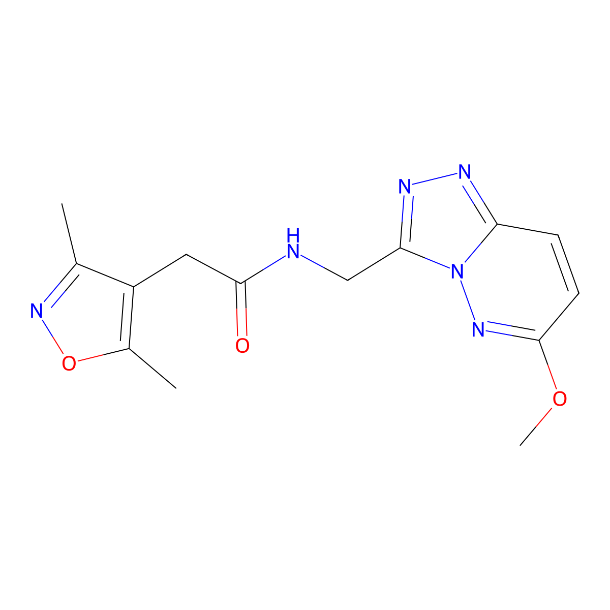 2-(3,5-dimethylisoxazol-4-yl)-N-((6-methoxy-[1,2,4]triazolo[4,3-b]pyridazin-3-yl)methyl)acetamide molecular structure, CAS 2034416-35-6
