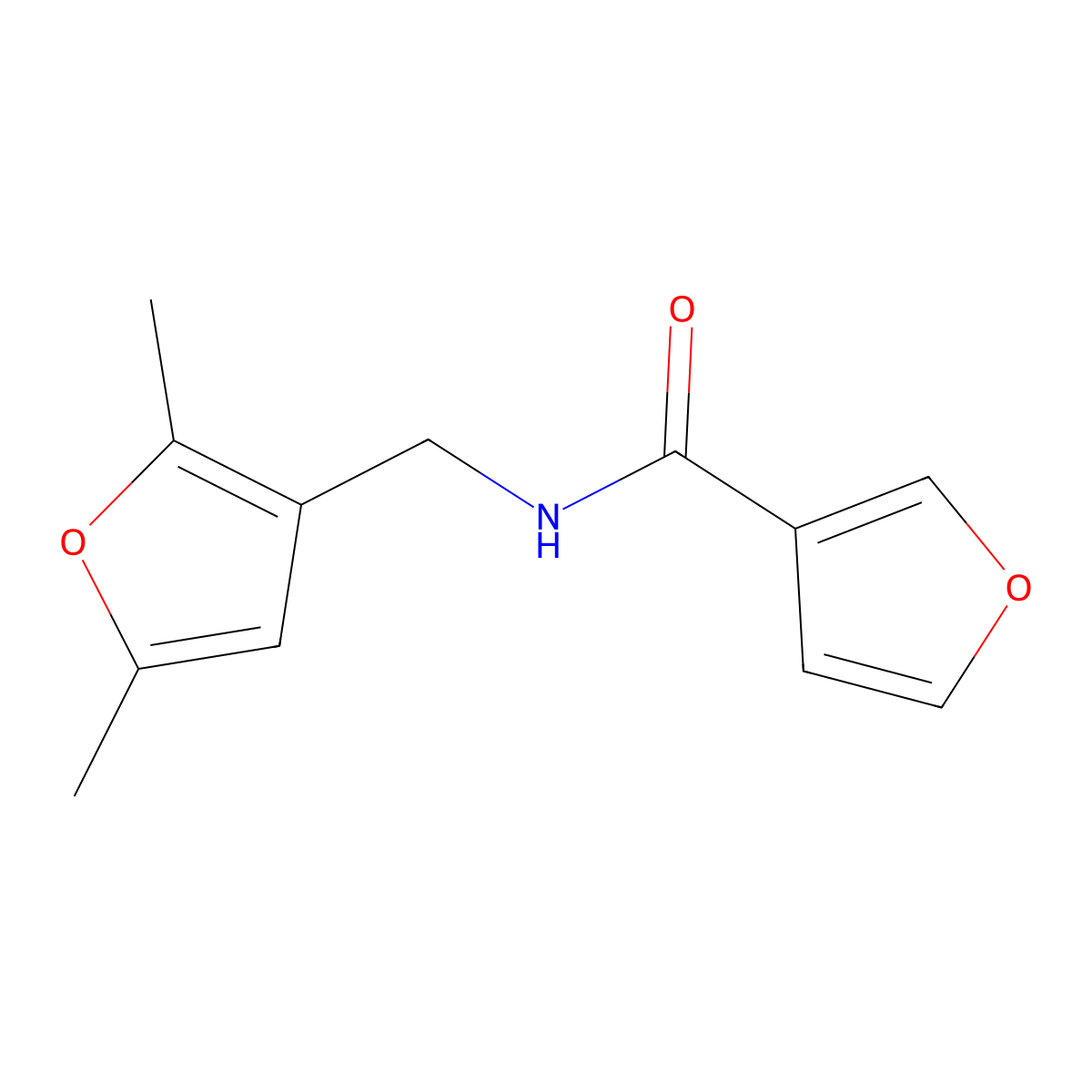 N-[(2,5-dimethylfuran-3-yl)methyl]furan-3-carboxamide molecular structure, CAS 2034417-74-6
