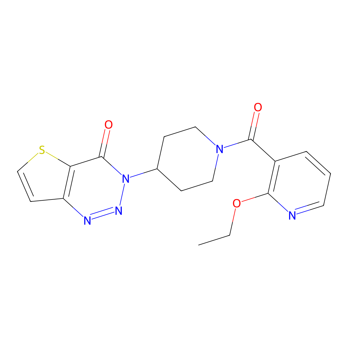 3-(1-(2-ethoxynicotinoyl)piperidin-4-yl)thieno[3,2-d][1,2,3]triazin-4(3H)-one molecular structure, CAS 2034419-12-8