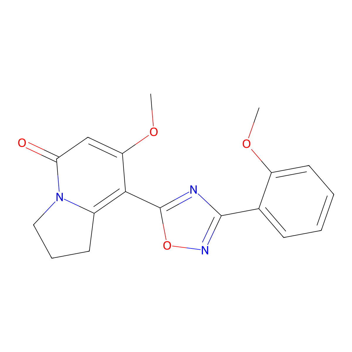 7-methoxy-8-(3-(2-methoxyphenyl)-1,2,4-oxadiazol-5-yl)-2,3-dihydroindolizin-5(1H)-one molecular structure, CAS 2034421-18-4