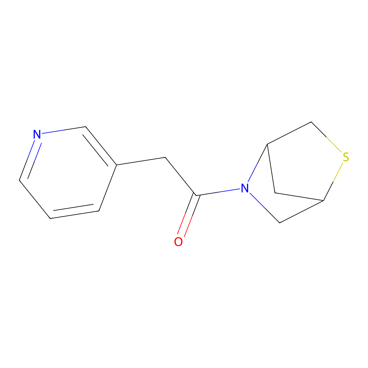 1-(2-Thia-5-azabicyclo[2.2.1]heptan-5-yl)-2-(pyridin-3-yl)ethanone molecular structure, CAS 2034421-21-9