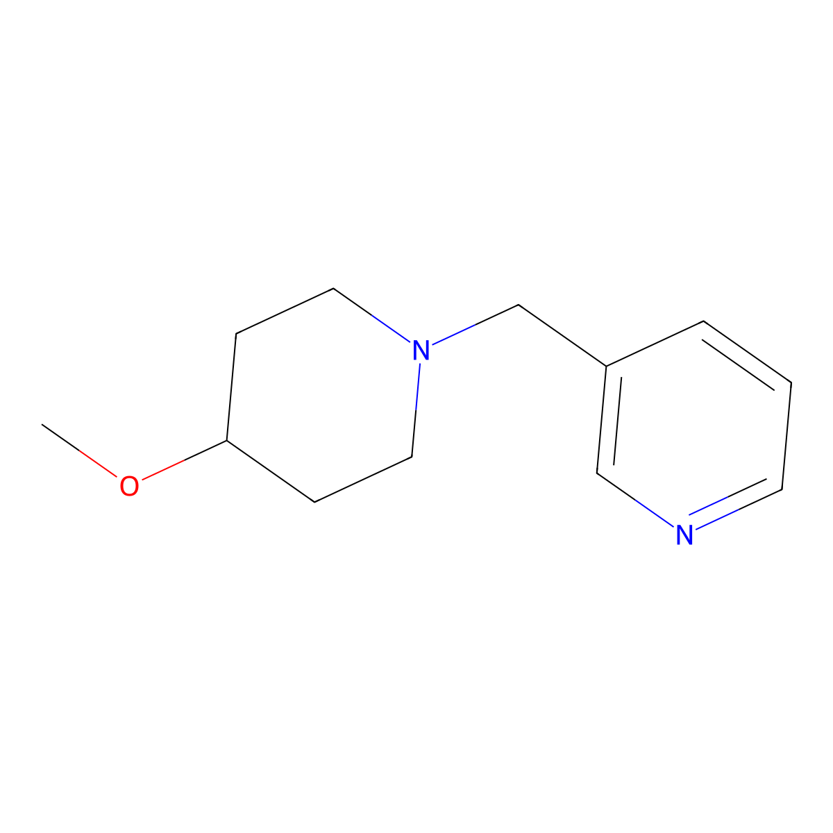 3-[(4-Methoxypiperidin-1-yl)methyl]pyridine molecular structure, CAS 2034421-29-7
