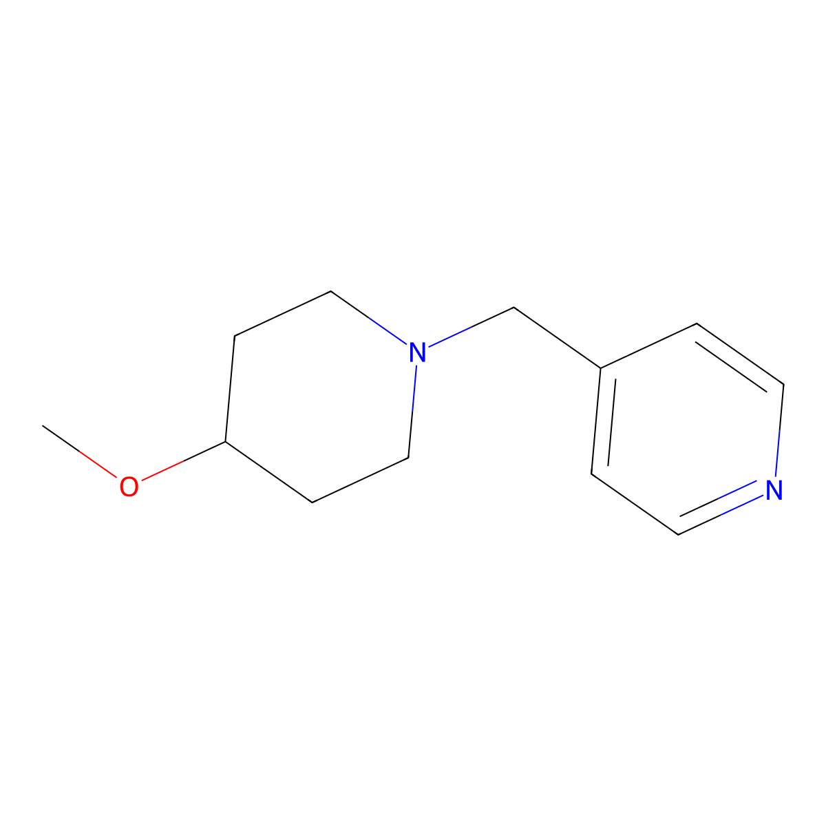 4-[(4-Methoxypiperidin-1-yl)methyl]pyridine molecular structure, CAS 2034421-50-4