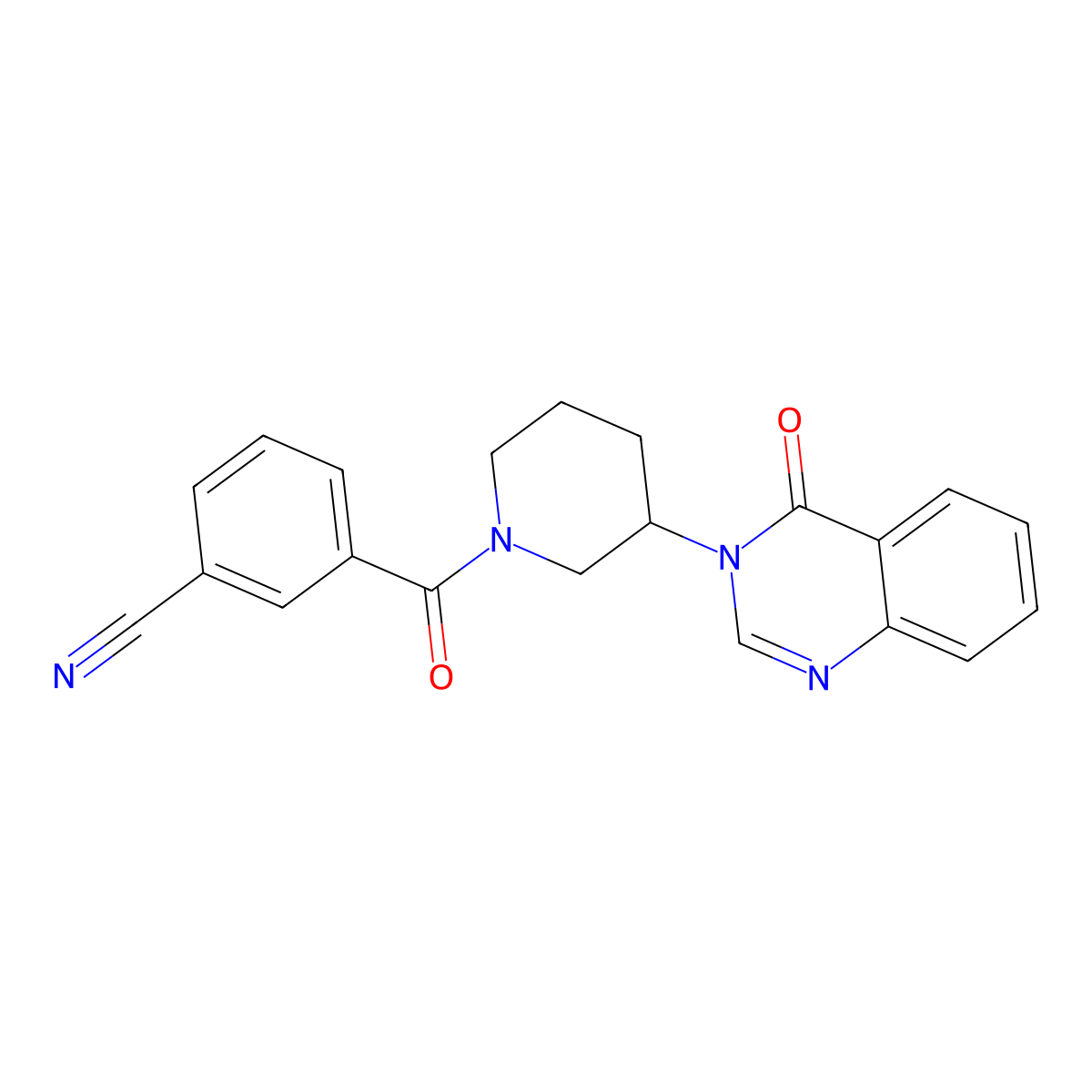 3-(3-(4-oxoquinazolin-3(4H)-yl)piperidine-1-carbonyl)benzonitrile molecular structure, CAS 2034423-05-5