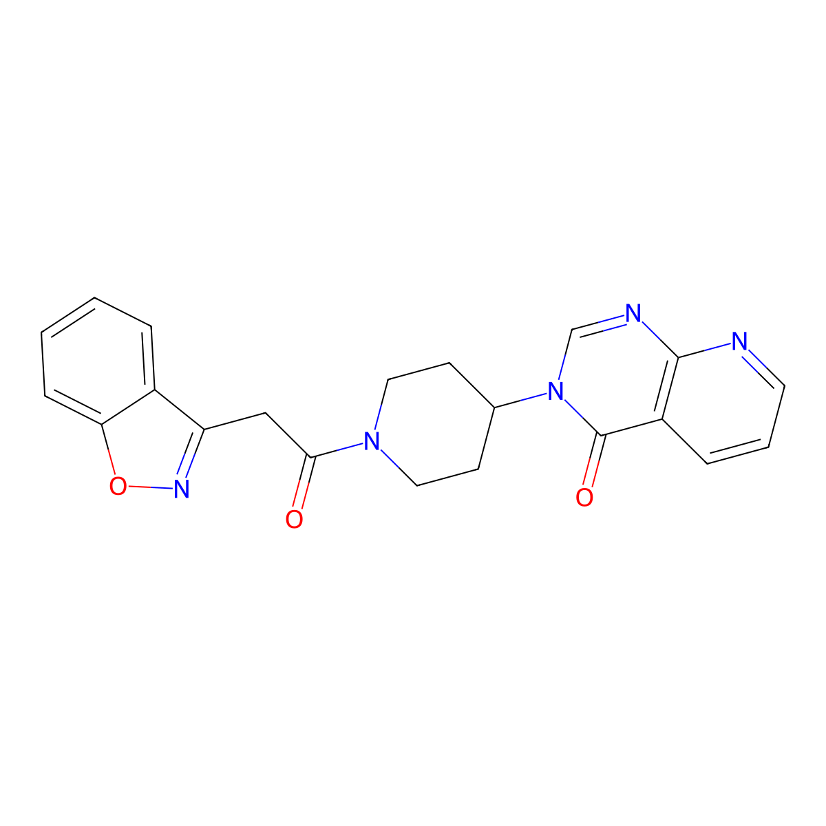 3-(1-(2-(benzo[d]isoxazol-3-yl)acetyl)piperidin-4-yl)pyrido[2,3-d]pyrimidin-4(3H)-one molecular structure, CAS 2034423-53-3