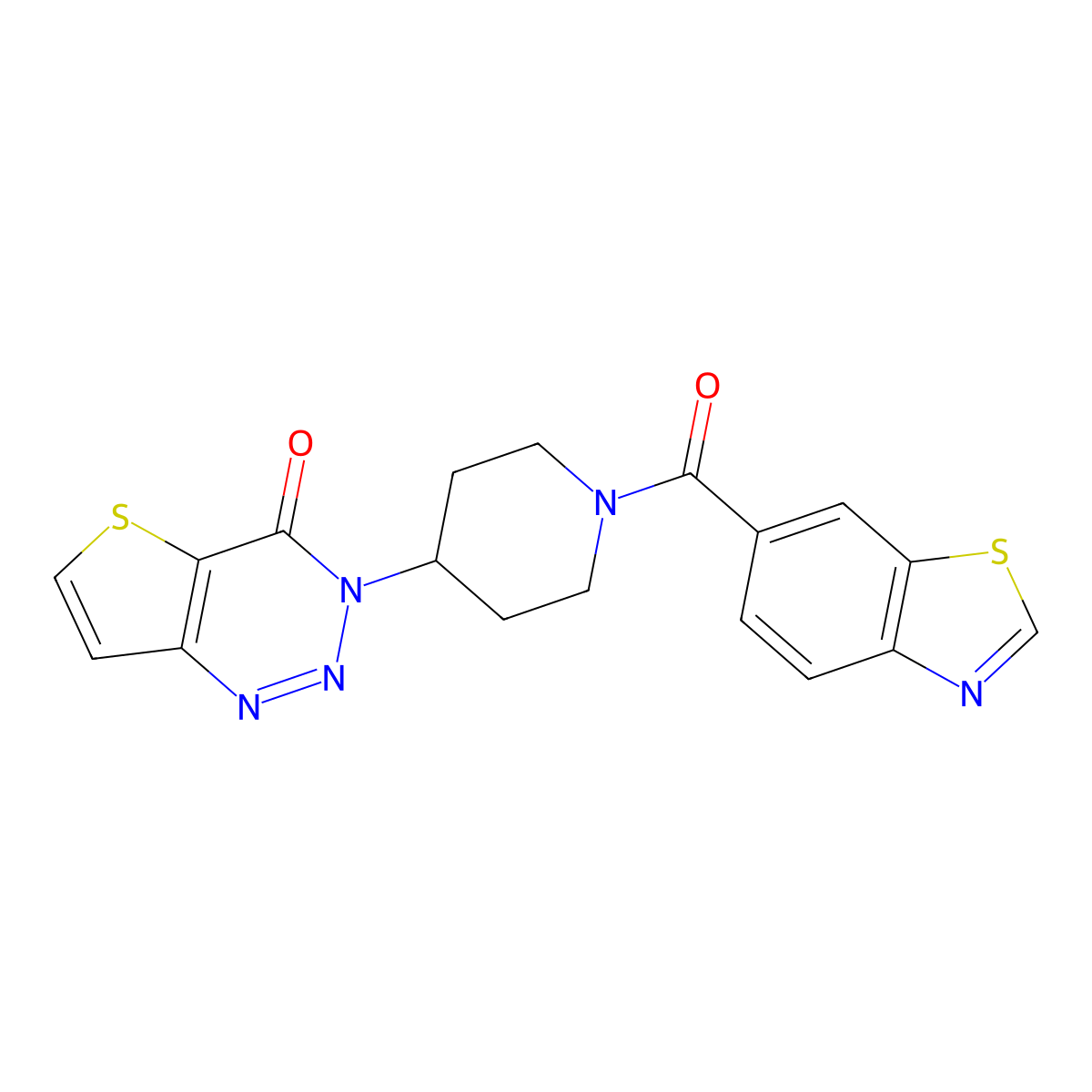 3-(1-(benzo[d]thiazole-6-carbonyl)piperidin-4-yl)thieno[3,2-d][1,2,3]triazin-4(3H)-one molecular structure, CAS 2034426-61-2