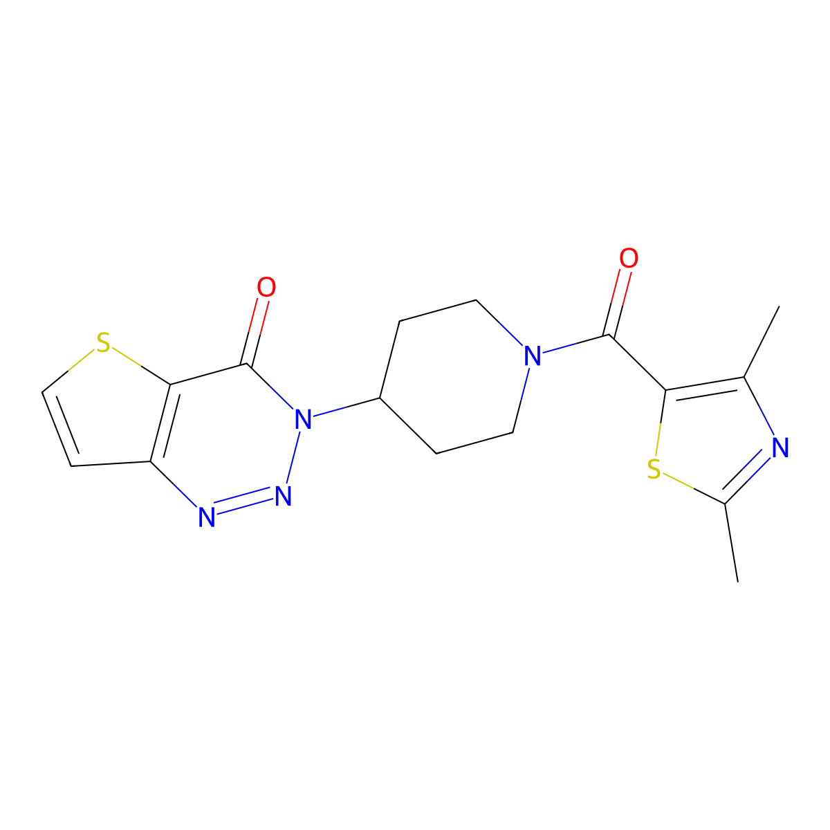 3-(1-(2,4-dimethylthiazole-5-carbonyl)piperidin-4-yl)thieno[3,2-d][1,2,3]triazin-4(3H)-one molecular structure, CAS 2034426-86-1