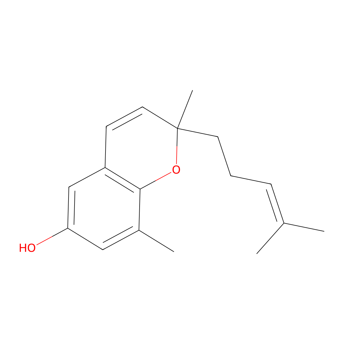 Atractylochromene molecular structure, CAS 203443-33-8