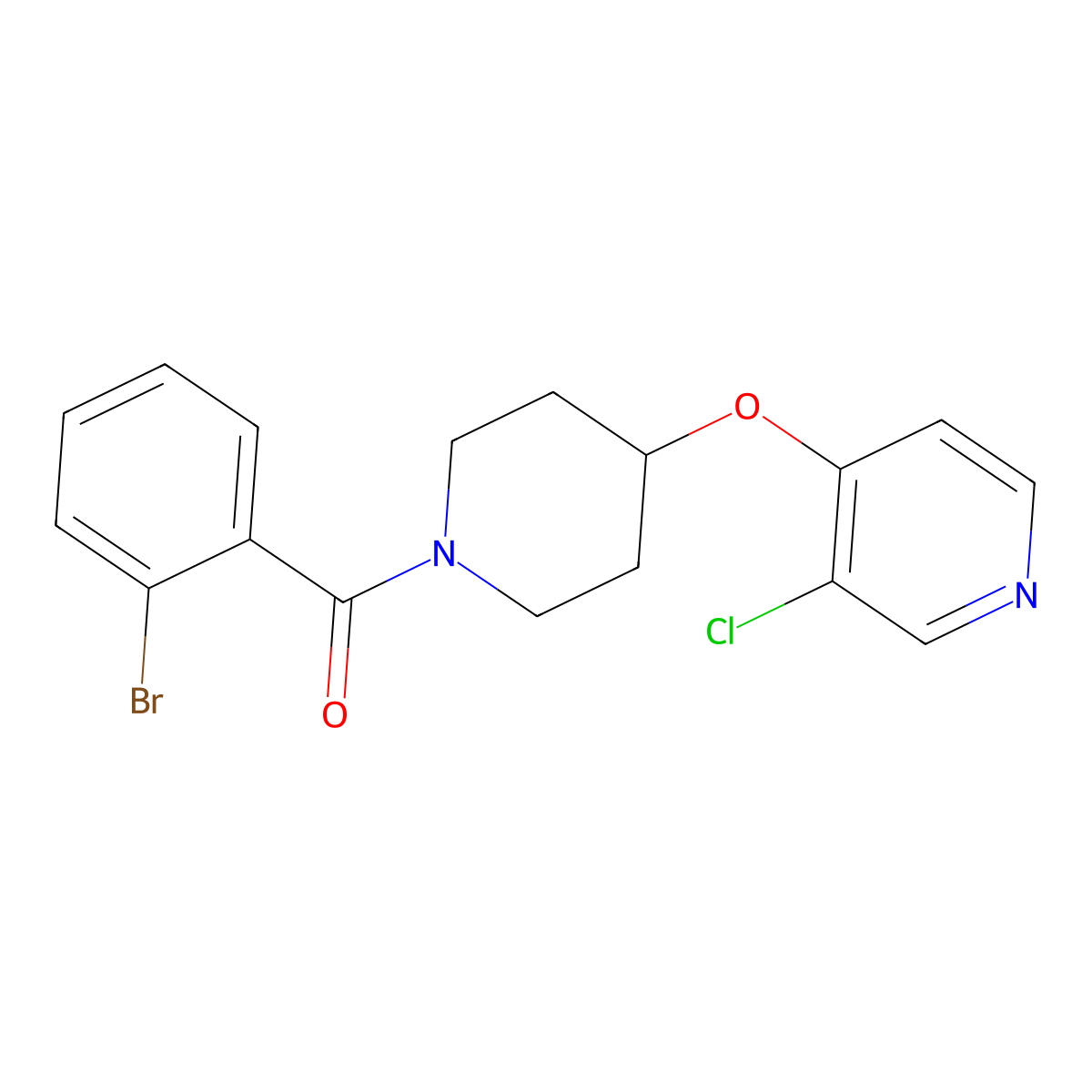4-{[1-(2-Bromobenzoyl)piperidin-4-yl]oxy}-3-chloropyridine molecular structure, CAS 2034430-73-2