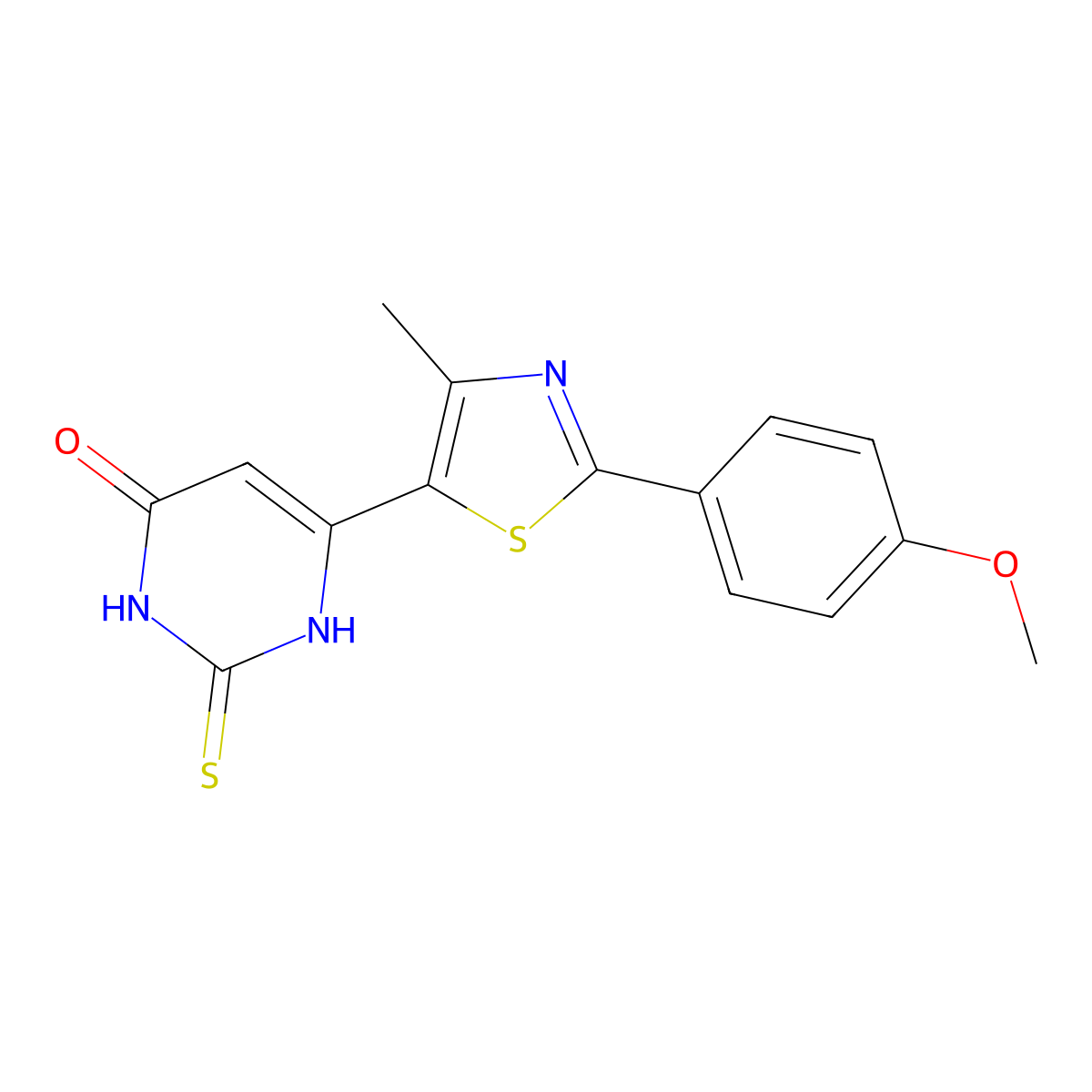 2-mercapto-6-(2-(4-methoxyphenyl)-4-methylthiazol-5-yl)pyrimidin-4(3H)-one molecular structure, CAS 2034431-07-5
