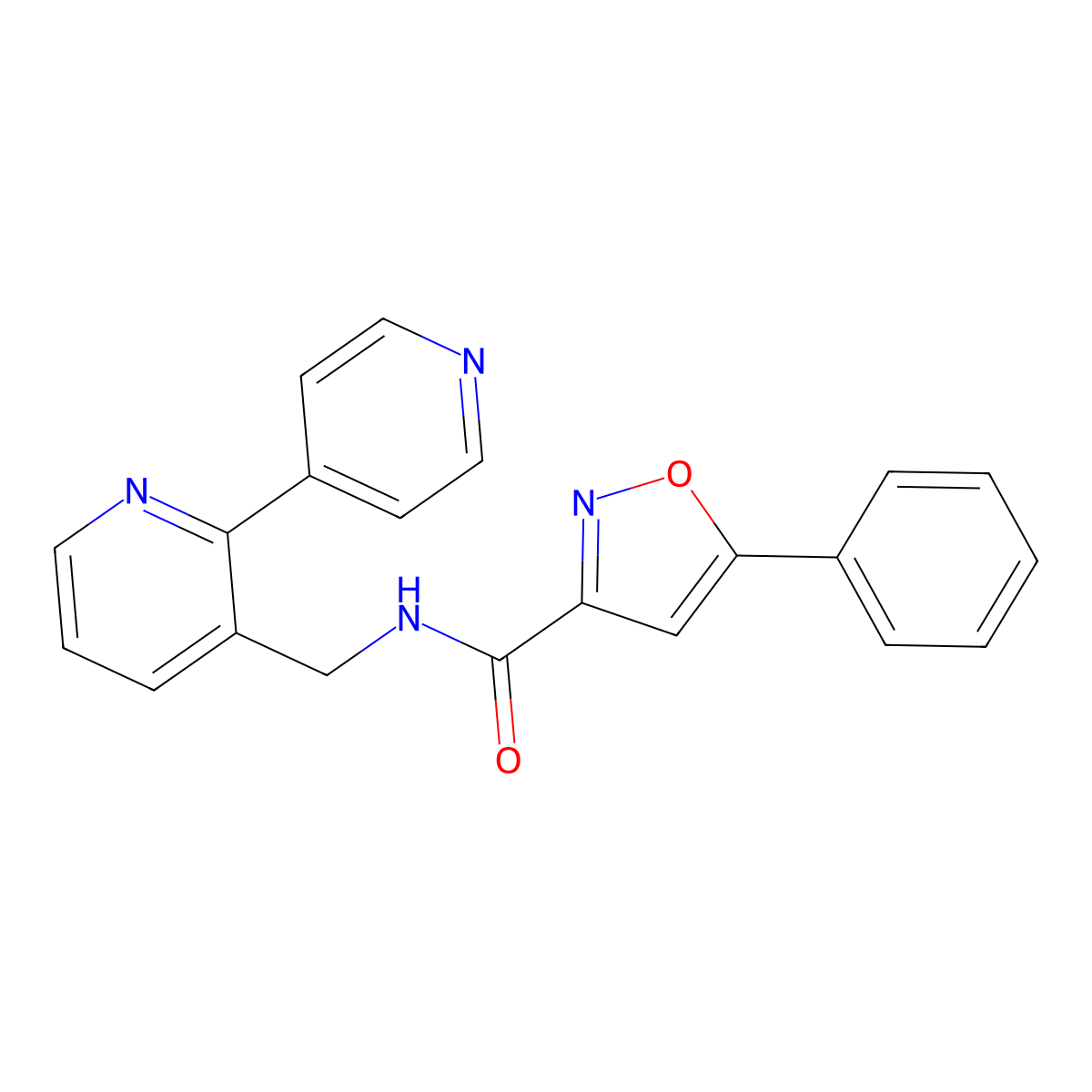 N-([2,4'-bipyridin]-3-ylmethyl)-5-phenylisoxazole-3-carboxamide molecular structure, CAS 2034432-49-8