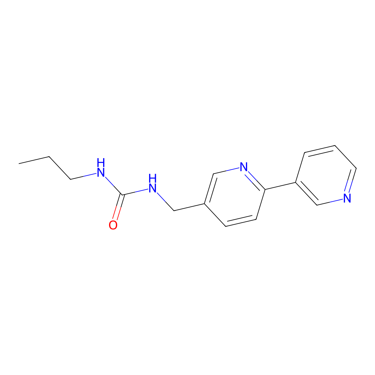 1-({[2,3'-Bipyridine]-5-yl}methyl)-3-propylurea molecular structure, CAS 2034436-20-7