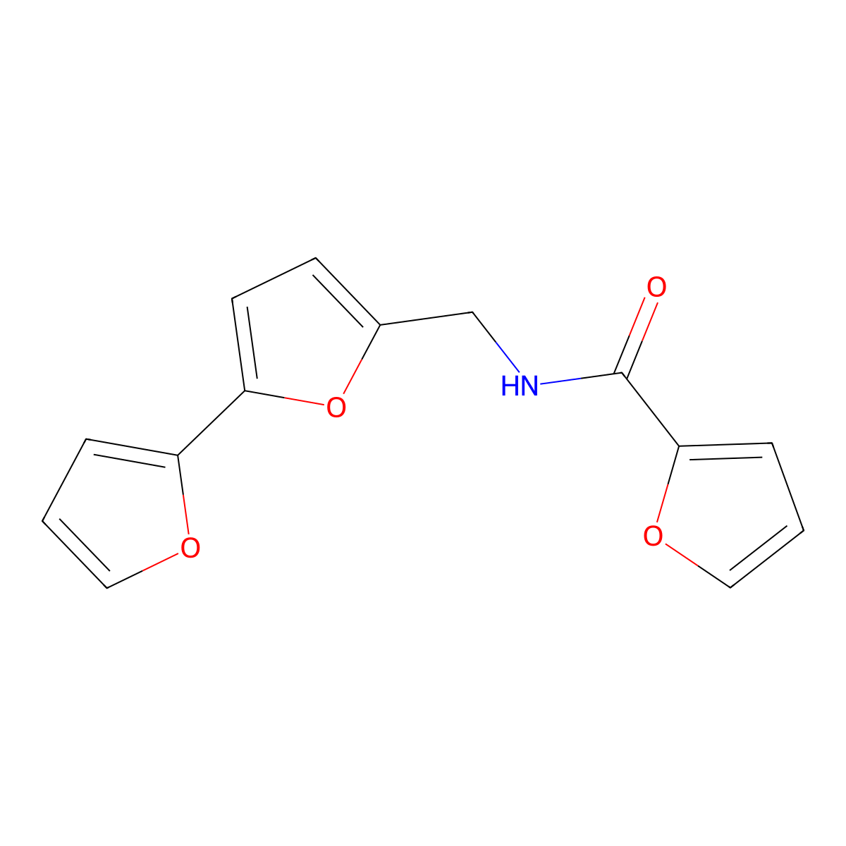 N-([2,2'-bifuran]-5-ylmethyl)furan-2-carboxamide molecular structure, CAS 2034436-27-4